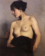 Hugh Ramsay Seated nude oil painting artist